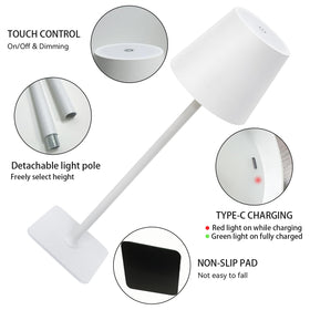 Lsoppn detachable height design lets you adjust lamp height easily