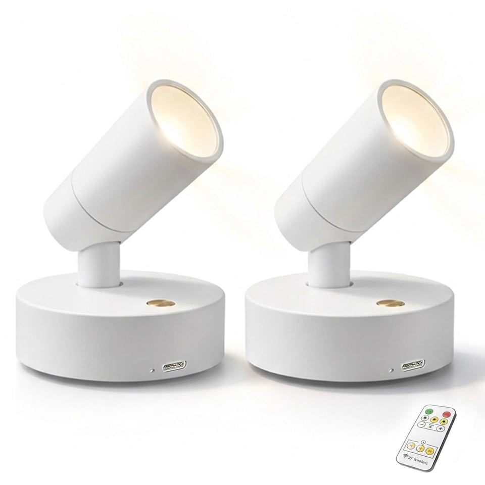 Lsoppn magnetic rechargeable picture light 2-pack highlighting artwork with adjustable brightness