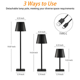 Lsoppn compact portable lamp ideal for bedrooms patios and bars
