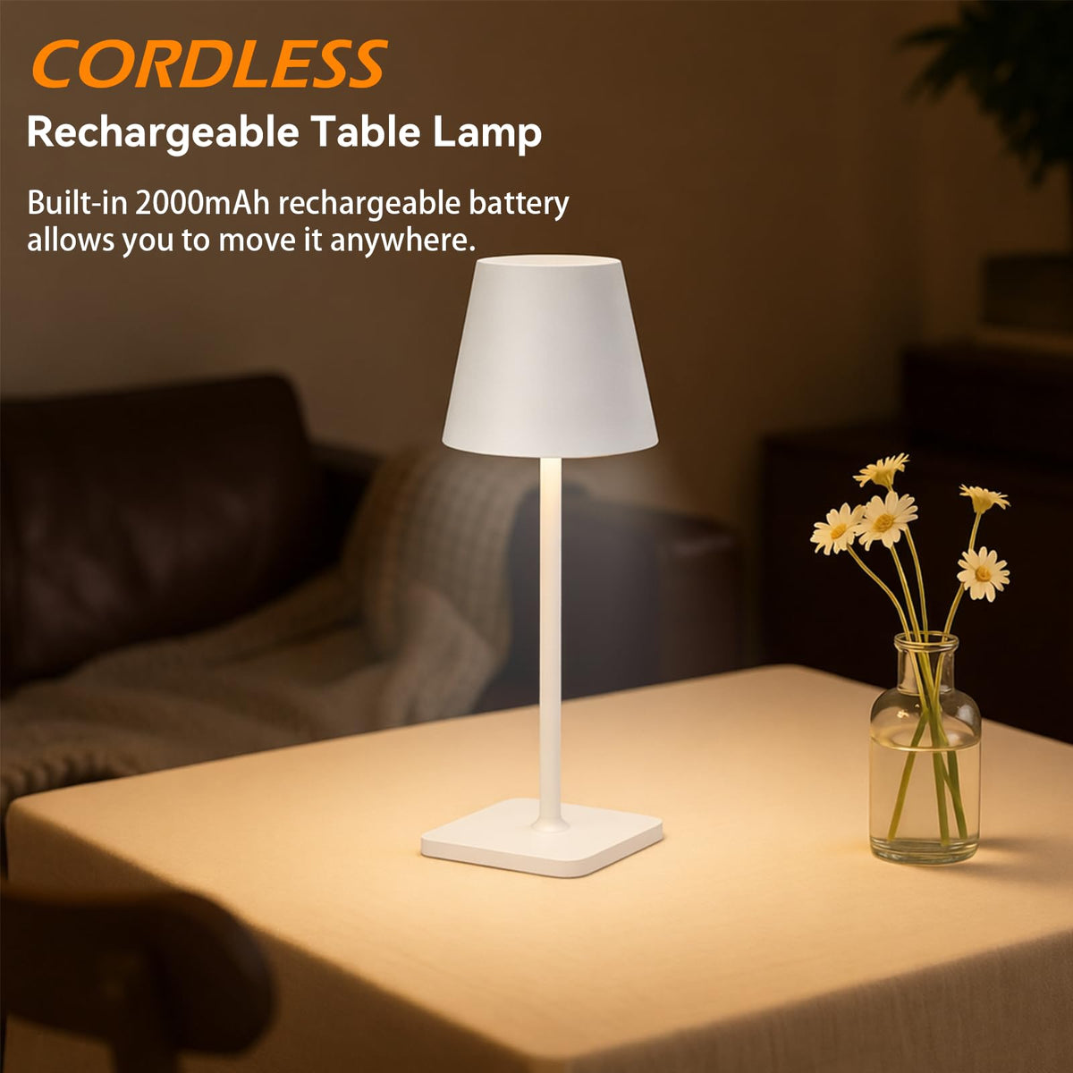 Lsoppn table lamps with 3 color temperatures and dimming for mood control