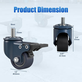 LSWhee heavy-duty set of four supports up to 450 lb total