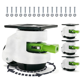 LSWhee leveling casters 4-pack: adjustable height for stable equipment