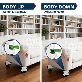 LSWhee floor-friendly design prevents marks on hardwood and tile