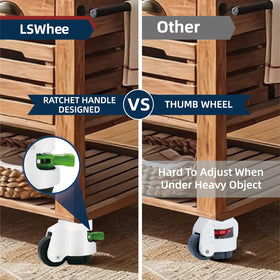 LSWhee 2200 lb total capacity for heavy-duty equipment
