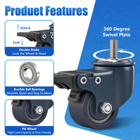LSWhee locking brakes keep furniture securely in place when needed