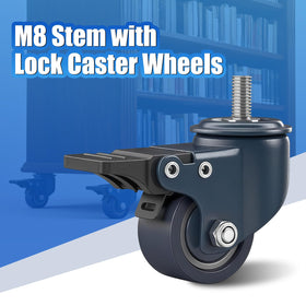 LSWhee M8-1.25 threaded stem provides tool-free installation on compatible pieces