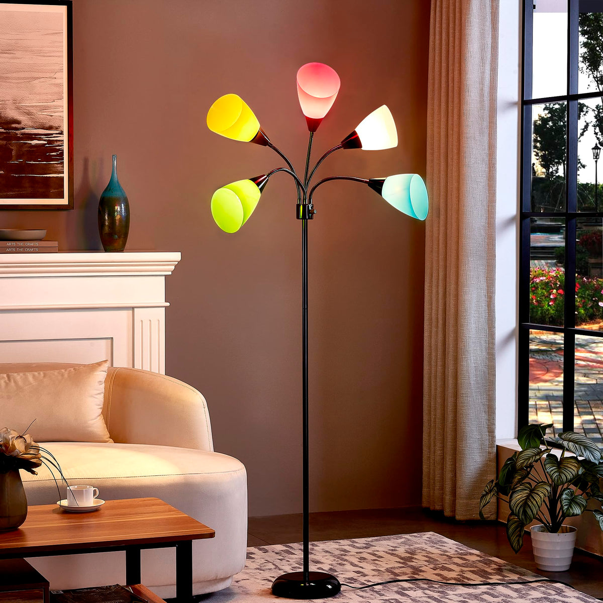 LTGSRC Medusa tall 67-inch height fits corners without crowding