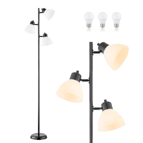 LTGSRC Modern Tree Floor Lamp with three adjustable heads for versatile lighting in the living room