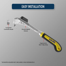 LU&MN universal-fit blades work with most handheld scrapers.