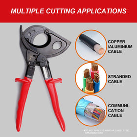 LUBAN one-handed operation ratcheting cutter demonstrating easy handling