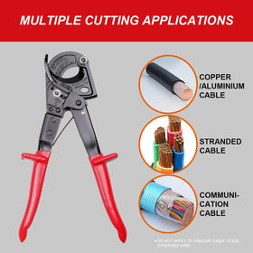 LUBAN ratchet tool with anti-slip guard offering secure grip during operation.