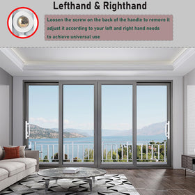 Lubentol matte white handleset complements modern interiors and outdoor spaces.