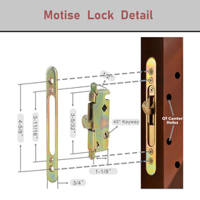 Lubentol white keeper assembly for quick, precise sliding door replacement.