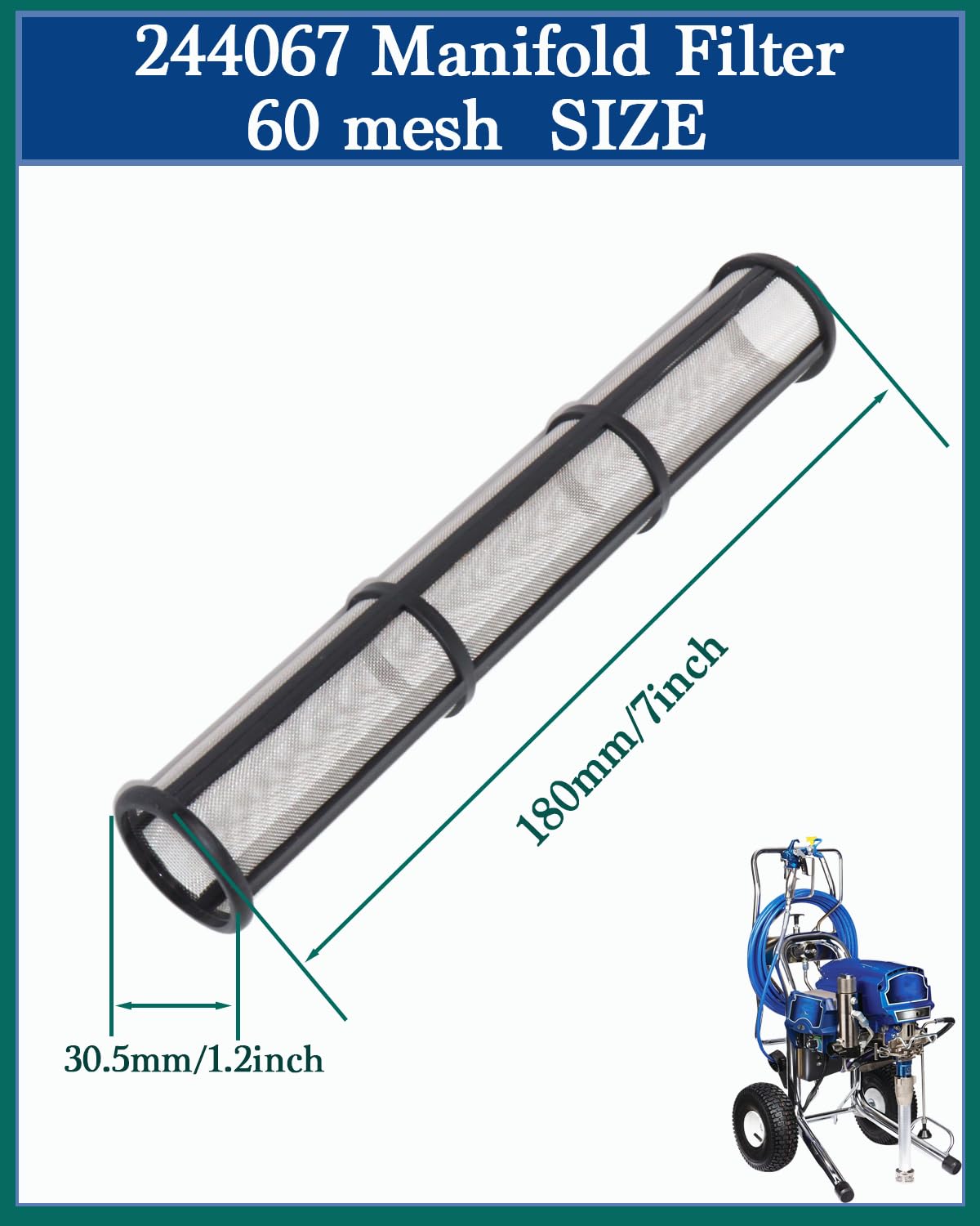 Luckxuanyuan 244067 filter compatible with Graco Ultra Max II series.
