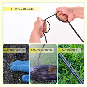 Lucky TL low-voltage direct burial wire for underground landscape lighting.