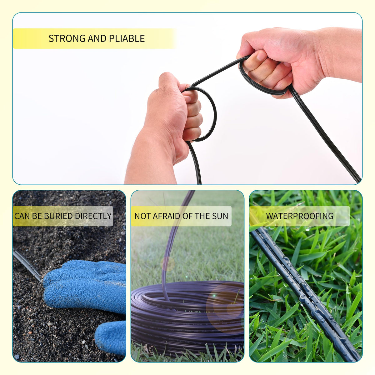 Lucky TL waterproof low voltage wire built for all-weather outdoor lighting.