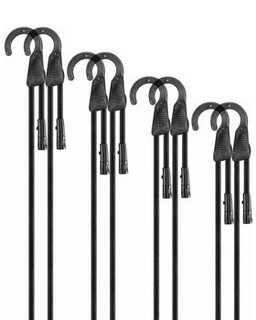 LuckyStraps adjustable 18in cord for versatile cargo securing on the go.