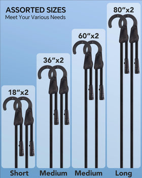 LuckyStraps 80in cord offers extended reach for large cargo.