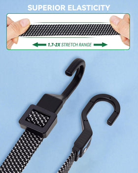 LuckyStraps heavy-duty steel hooks provide durable attachments for rugged use