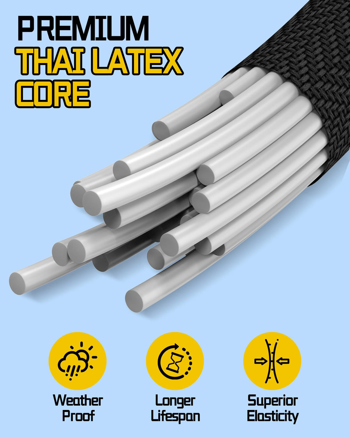 LuckyStraps durable polyester wrap provides UV protection for outdoor use