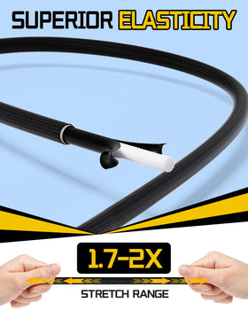 LuckyStraps Thai latex elasticity cords stretch up to 2x for versatile ties