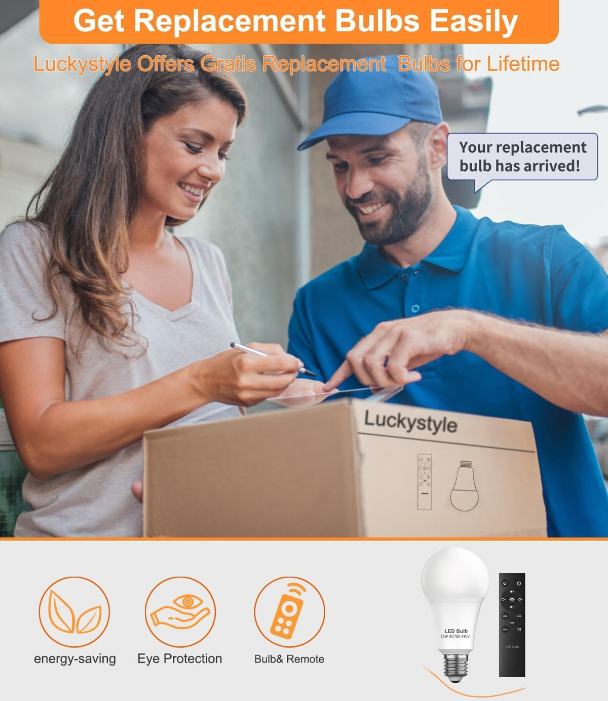 Luckystyle foot switch enables hands-free operation when your hands are busy.