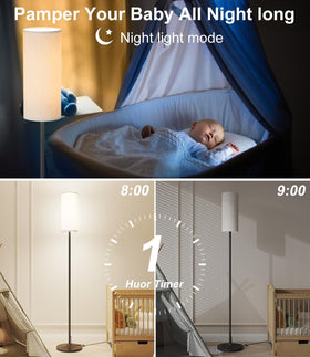 Luckystyle timer and night mode promote energy savings and calm evenings.
