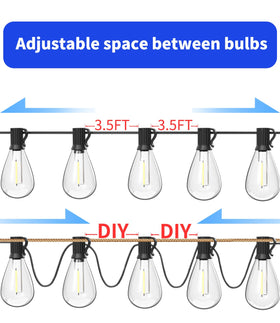 Luckystyle heavy-duty extension cord and plug enable easy indoor-to-outdoor setup.