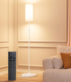 Luckystyle LED floor lamp base provides sturdy support for living rooms.