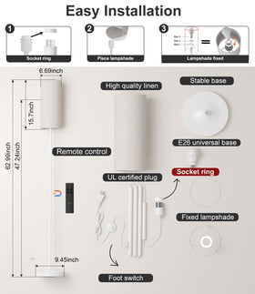 Luckystyle lamp offers warm to cool color temperature for varied tasks.