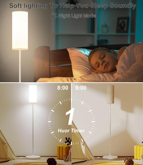 Luckystyle floor lamp foot switch enables quick hands-free control.