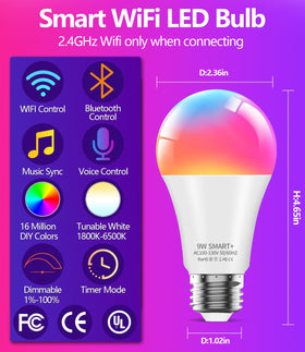 Luckystyle LED bulb offers 16 million colors for mood lighting