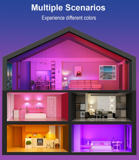 Luckystyle RGBWW lights provide dynamic scenes and white tunable whites