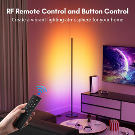 luckystyle Smart RGB+IC Corner Lamp app-control enables easy color and mode changes.