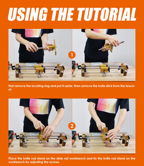 Luckyway depth stops and guide ensure safe, controlled cutting depth.