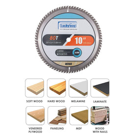 Luckyway tungsten carbide teeth ensure smooth wood cuts