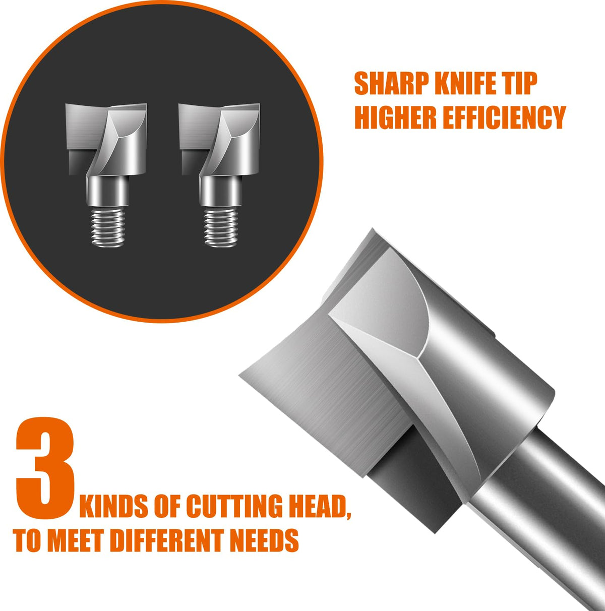 Luckyway tungsten steel cutters 18-22-24mm enable clean, consistent cuts.