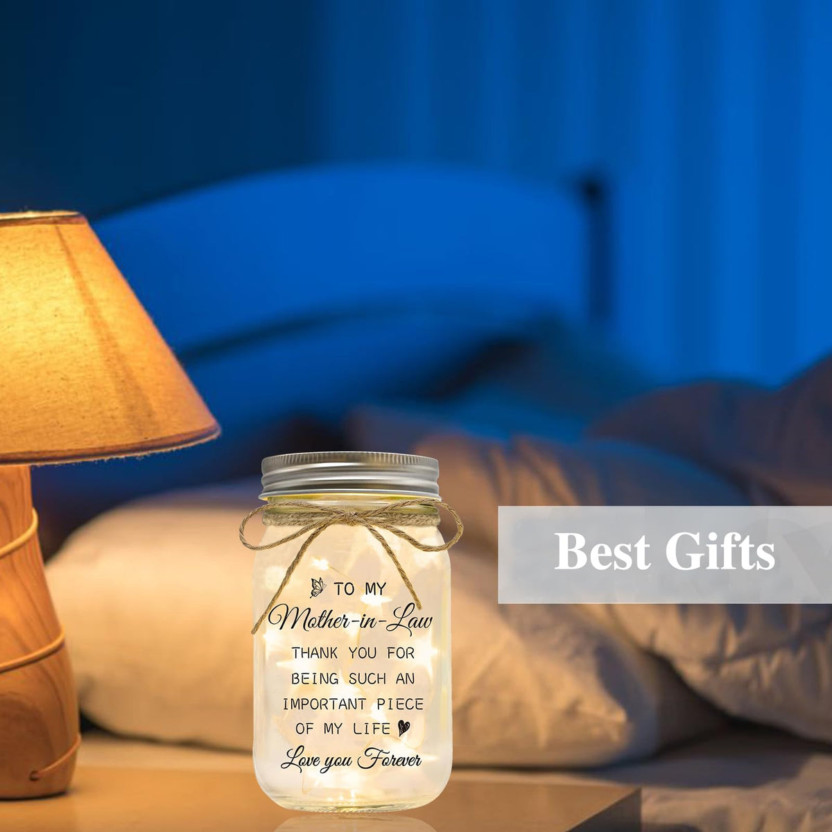 Luckyyds home decor piece fits desks or shelves with gentle glow.