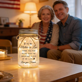 Luckyyds jar decor with warm words adds thoughtful touch to a room.