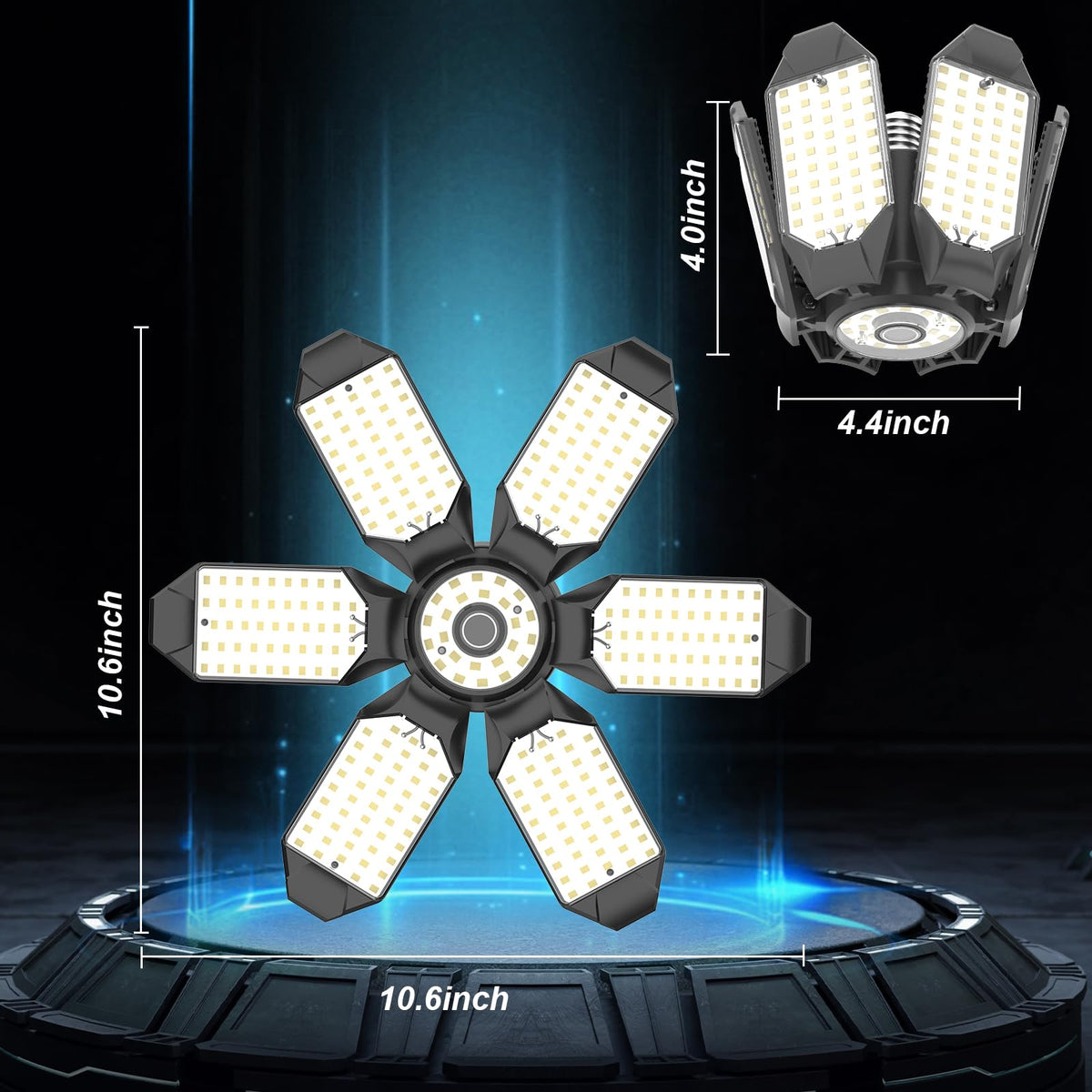 LUCORUSC versatile lighting suited for garage, basement, warehouse, and more