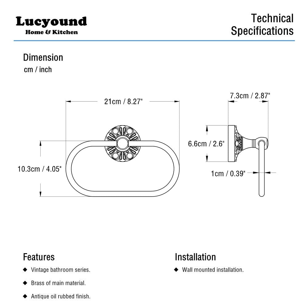 Lucyound Hidden screws base design creates a seamless artistic bathroom accent.