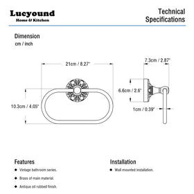 Lucyound Hidden screws base design creates a seamless artistic bathroom accent.