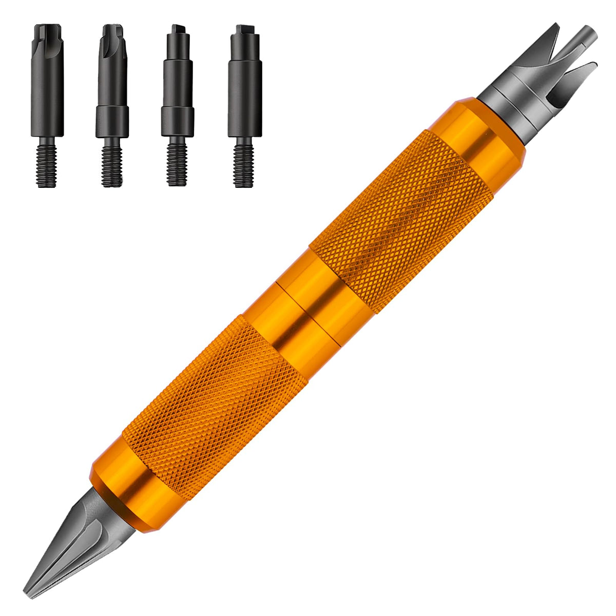 Ludex Case Prep Multi-Tool front view, compact and versatile for brass case work.