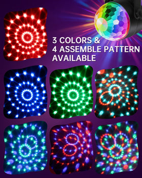 Luditek disco ball light battery powered USB option for portable party setups.