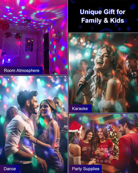 Luditek disco ball light gift-ready presentation for celebrations