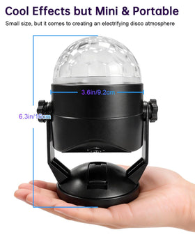 Luditek disco ball light party setup demonstrates vibrant patterns and energy.