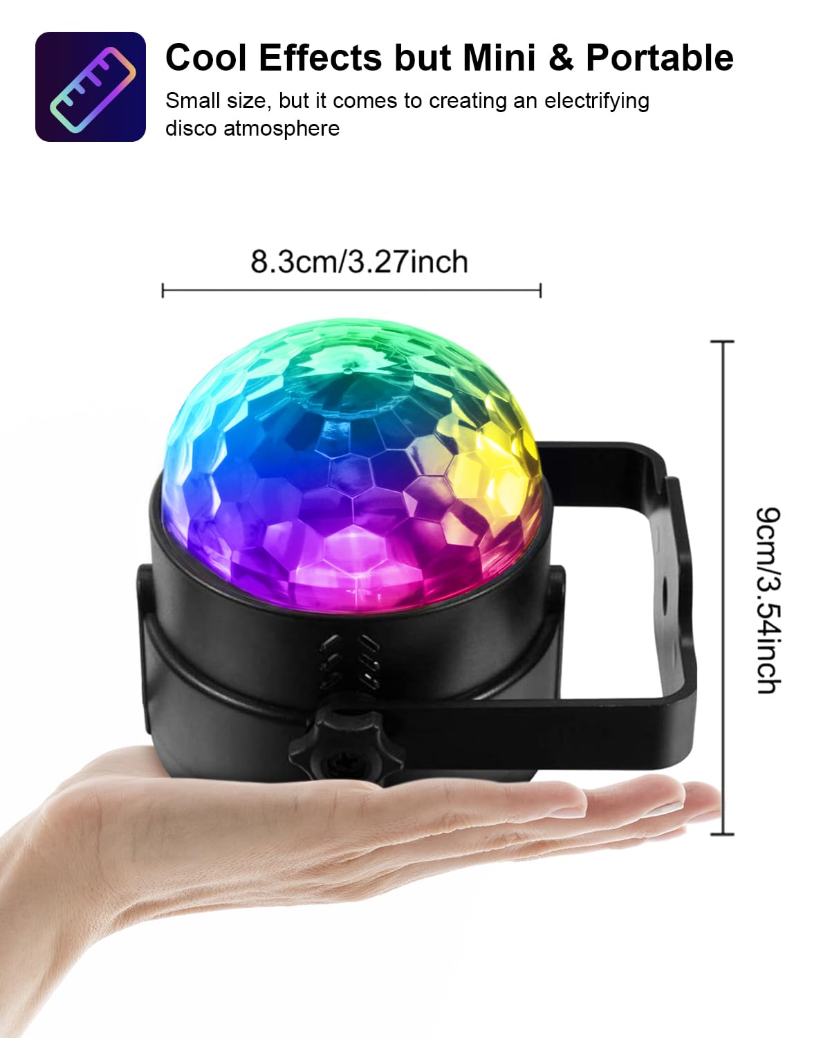 Luditek disco ball light remote control for easy operation