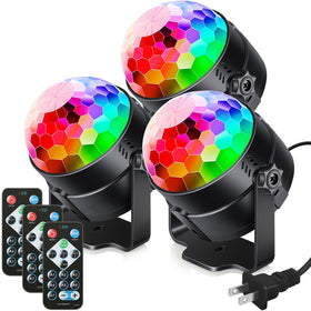 Luditek disco ball light with remote for easy party setup
