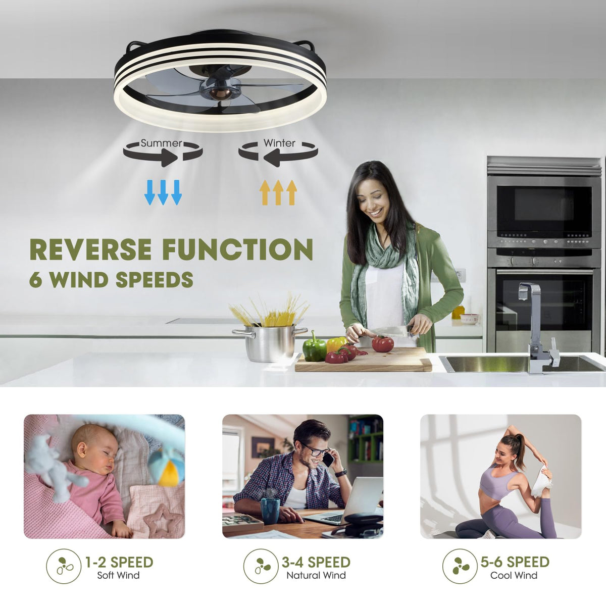 LUDOMIDE dimmable LED light with 3000K to 6000K range for mood lighting.