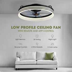 LUDOMIDE remote control for ceiling fan enables easy speed and light adjustments.